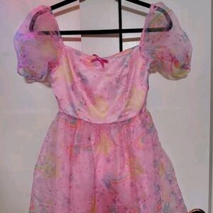 Kawaii Care Bears Dolls Kill Prettiest Pal Organza Babydoll Dress Sz Extra Small